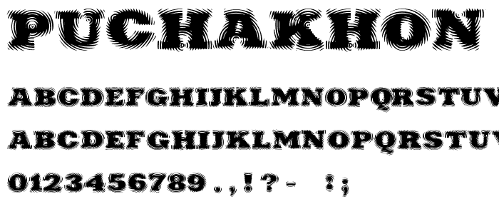 Puchakhon RAIN font